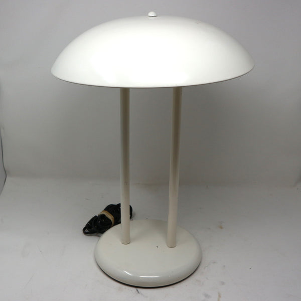 Vintage White Metal Desk Lamp