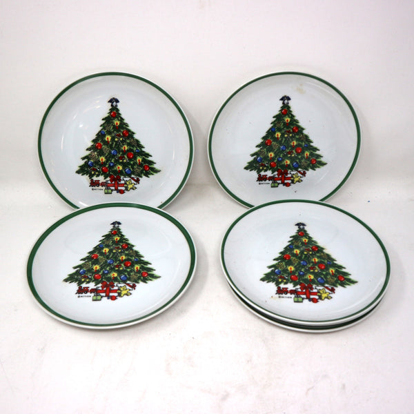 Set of 7 Mount Clemens Christmas Tree Plates