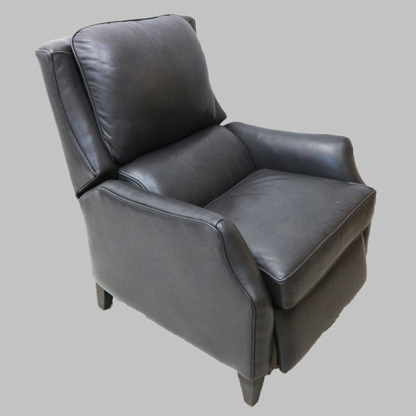 Arhaus Alex Grey Leather Recliner