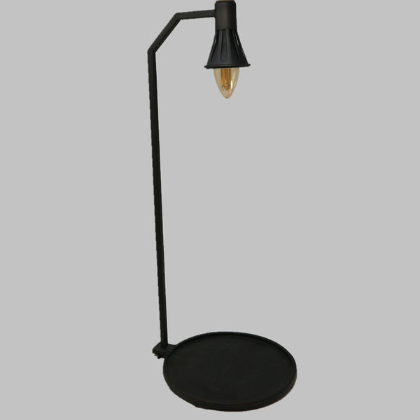 Pair of Metal Lamps with Display Tray