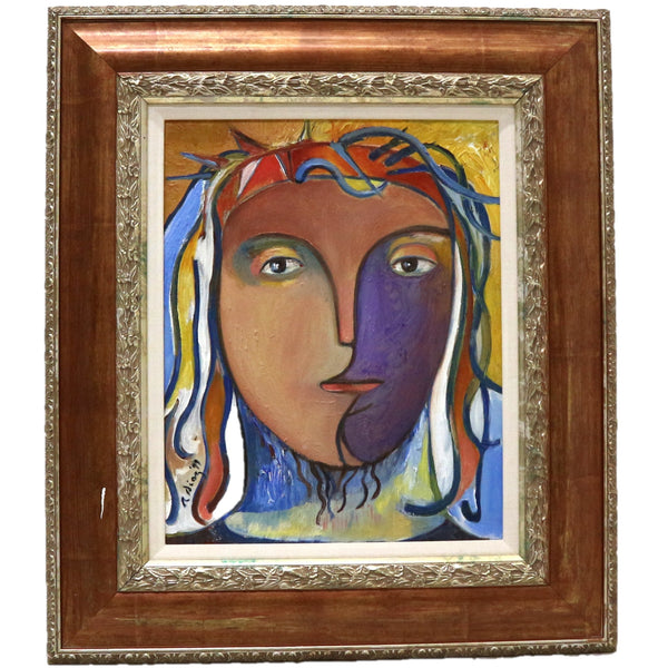 “Jesus Y2K” By Rolando Diaz Oil on Canvas
