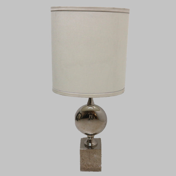 Pill Nickle Table Lamp