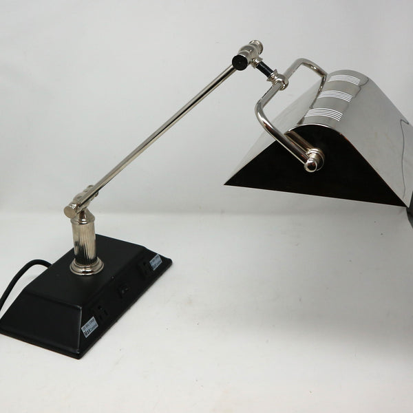 Chrome Adjustable Arm Desk Lamp
