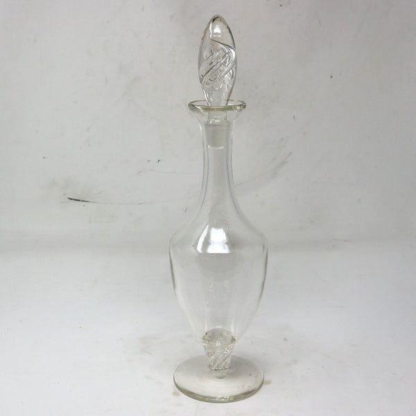 Footed Glass Decanter