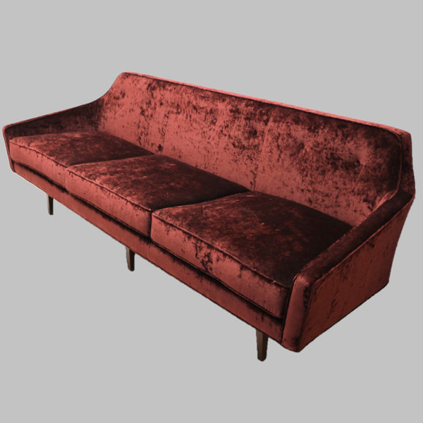 Edward Burgundy Sofa by Global Views