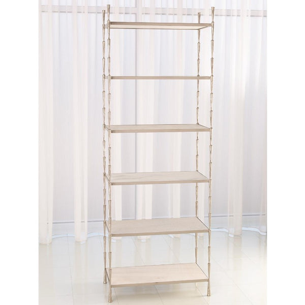 Spike Nickel & Marble Etagere