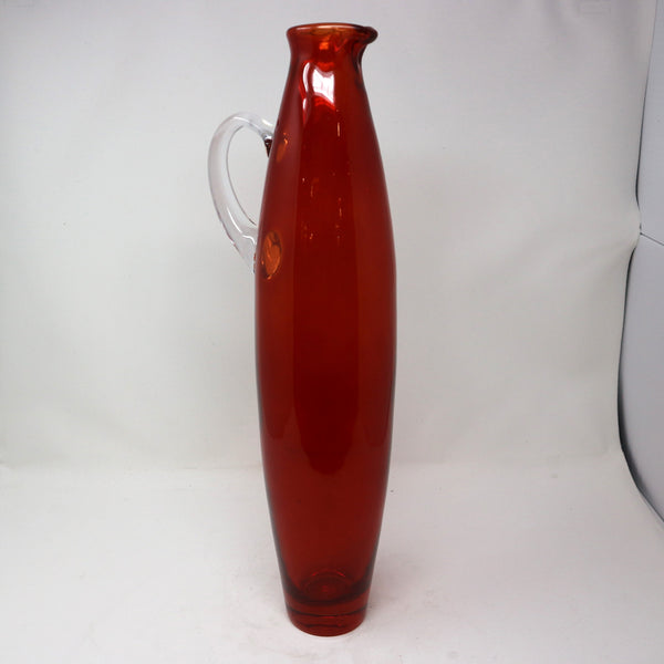 Red Glass Pitcher/ Vase