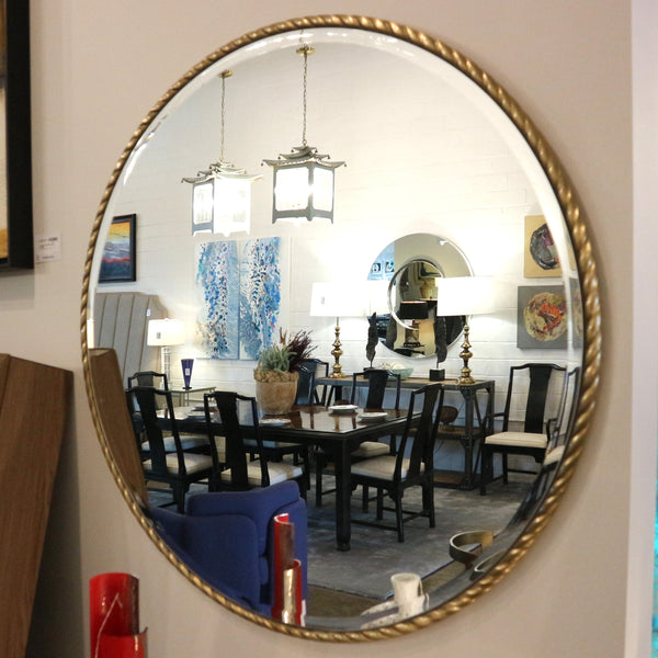 Round Metal Rope Mirror