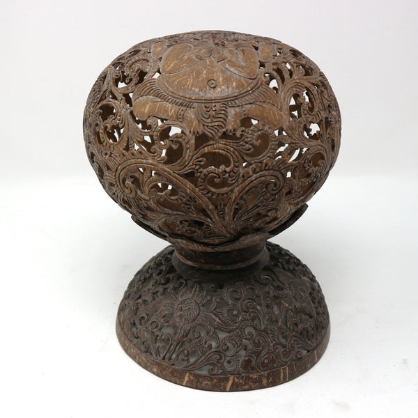 Hand Carved Coconut Lamps