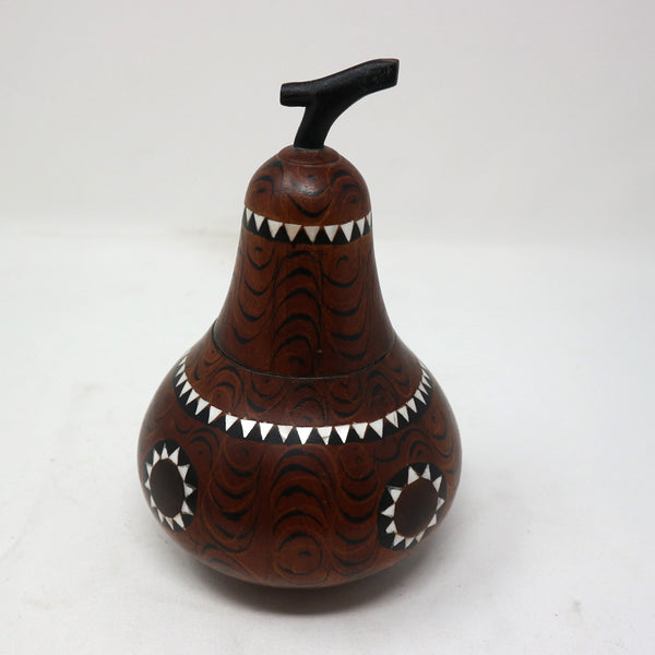 Mother of Pearl Inlay Pear Container