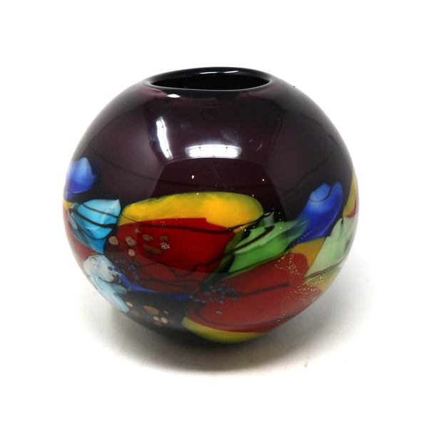 Art Glass Sphere Vase