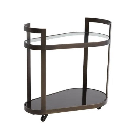 Regan Bar Cart Antique Gunmetal