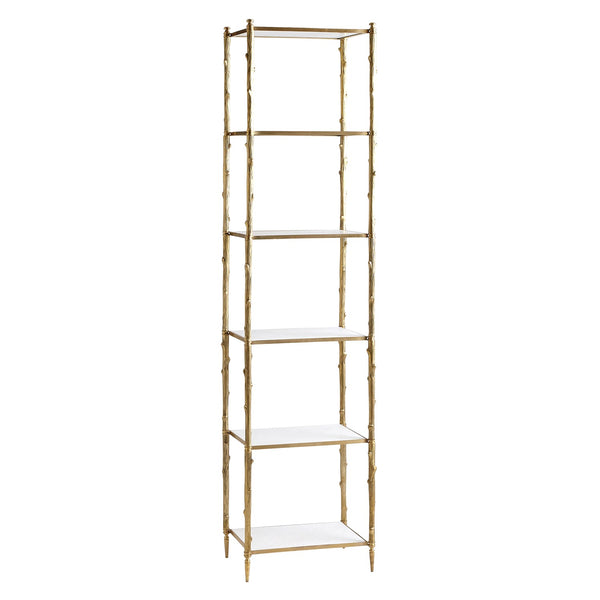 Arbor Etagere Brass & Marble by Global Views