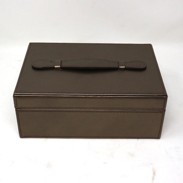 Bronze Leather Rectangular Box