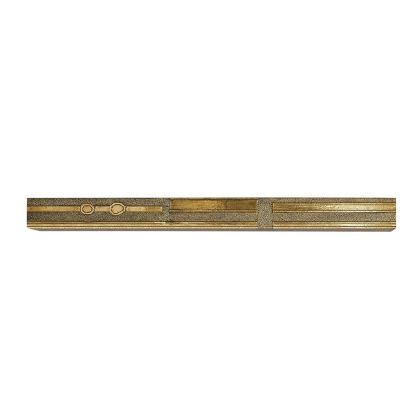 Abstract Brass Block Floating Shelf