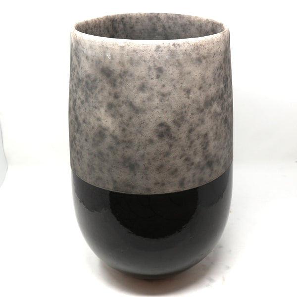 Minsk Raku Vase Black