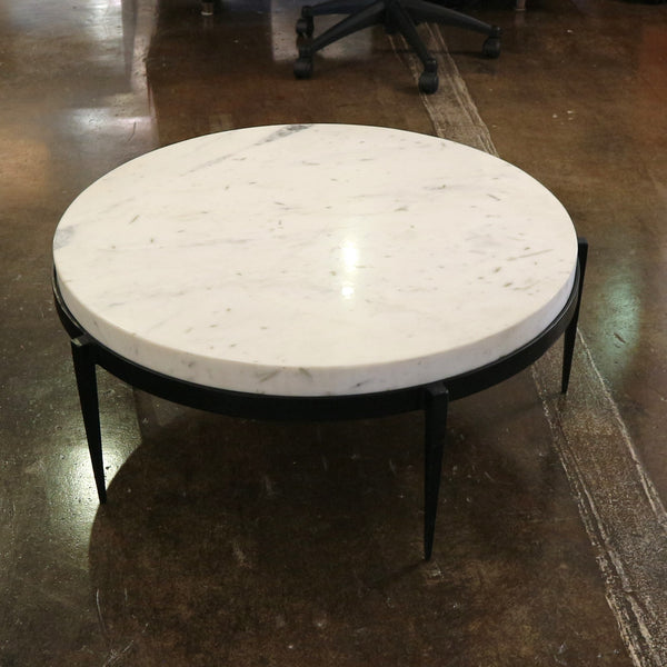 Arteriors Kelsie Iron & Marble Cocktail Table