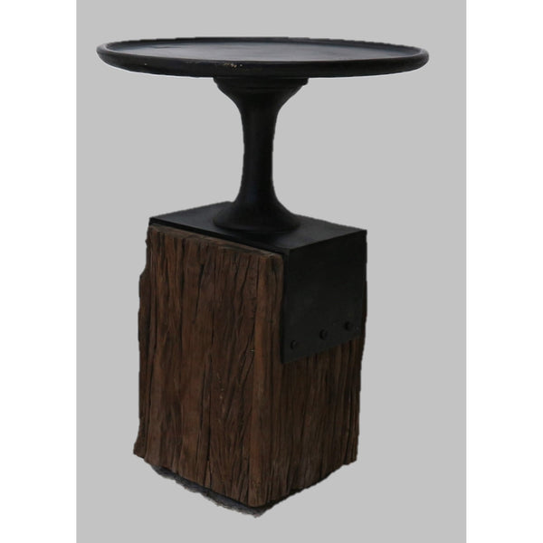 Arteriors Anvil Wood & Iron Side Table