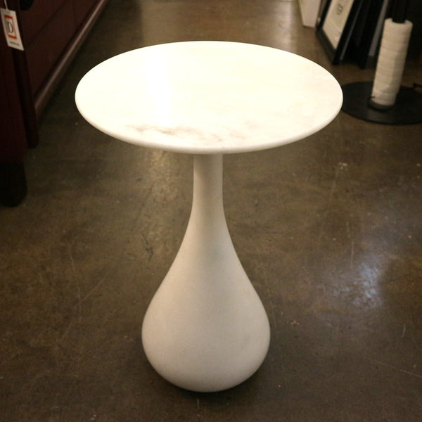 White Marble Side Table