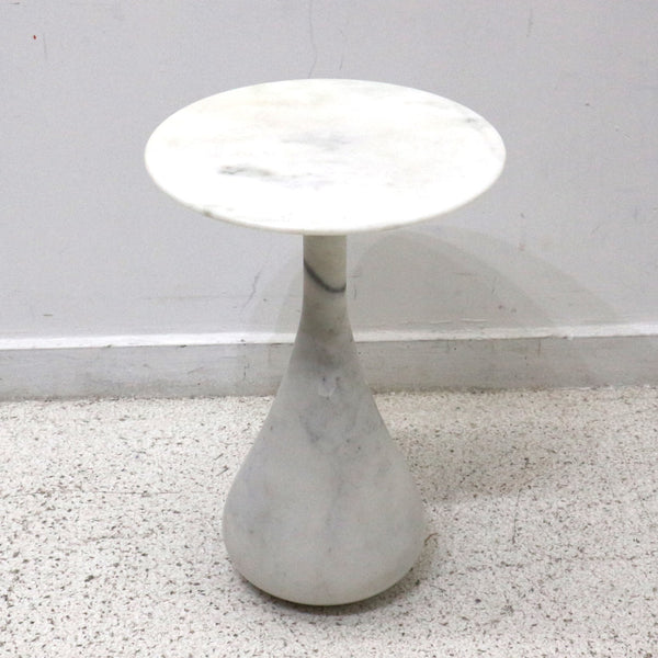 White Marble Side Table