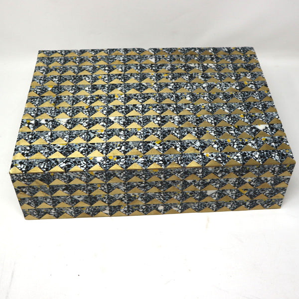 Black & Gold Bone Box Large