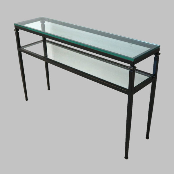 Iron & Glass Console Table