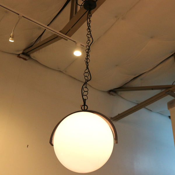 Arteriors White Globe Pendant