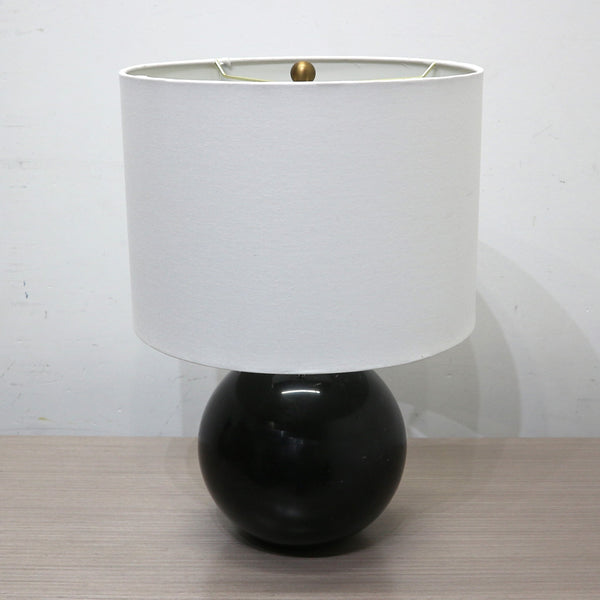 Black Marble Sphere Table Lamp