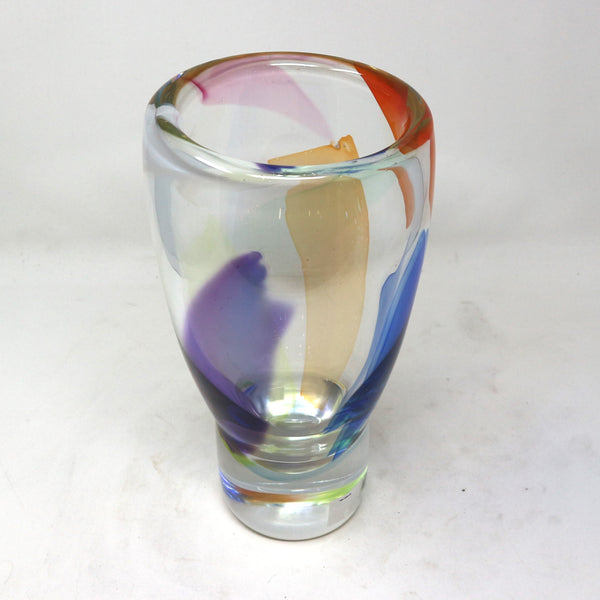 Rainbow Glass Vase