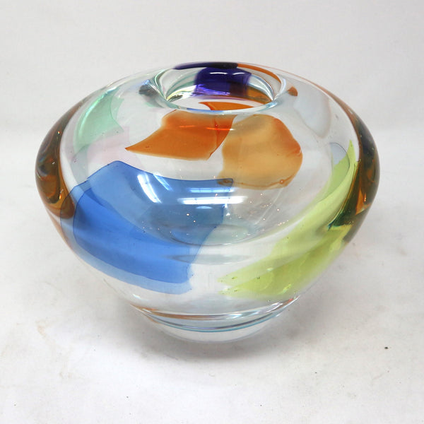 Rainbow Glass Vase