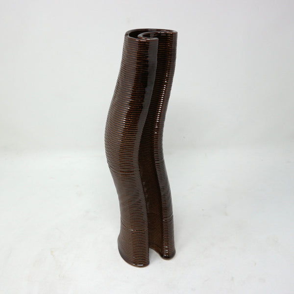 Bronze Ceramic Sculptural Vase