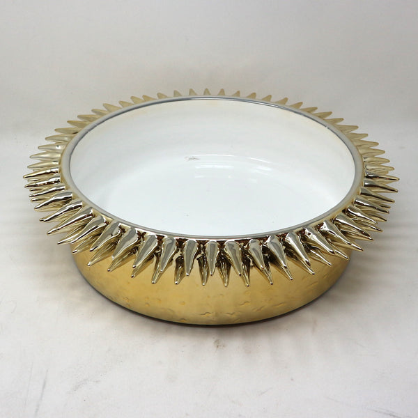 Gold Spike Low Bowl