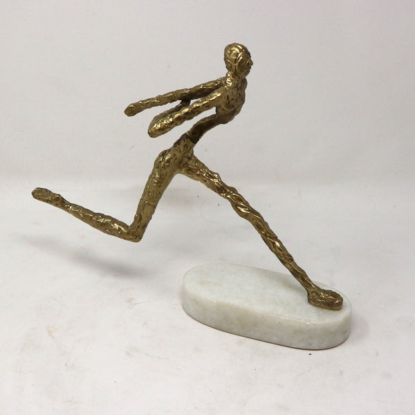 Gold Running Man Sculpture