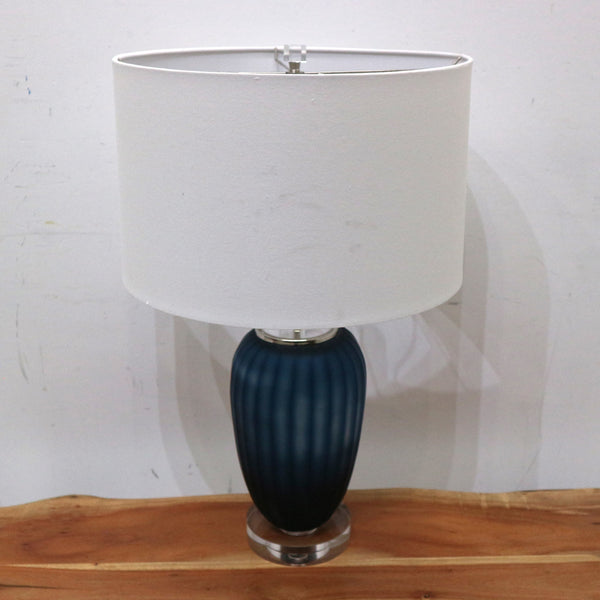 Fillmore Blue Glass & Acrylic Table Lamp