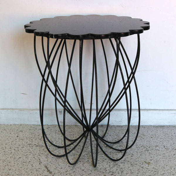 Marble Flower Accent Table