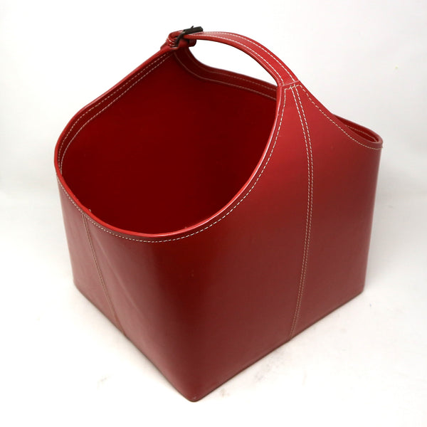 Red Leather Bucket