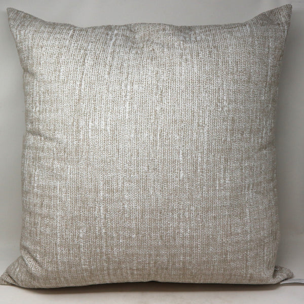 Perennials Tan & White Down Filled Throw Pillow