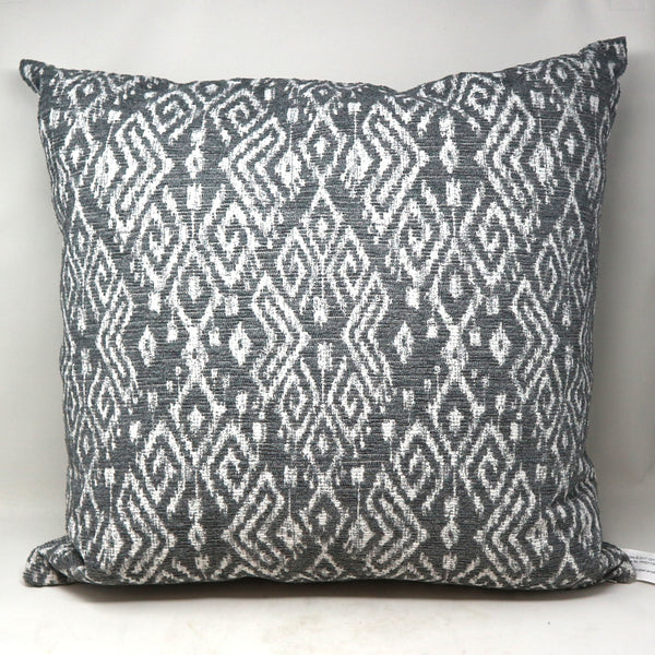 Perennials Gray & White Down Pillow