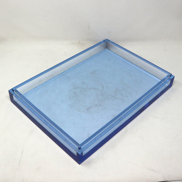Blue Lucite Tray