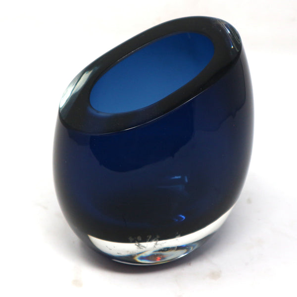 Handmade Accent Slant Glass Vase by Studio A