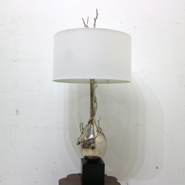 Pair Twig Bulb Table Lamps
