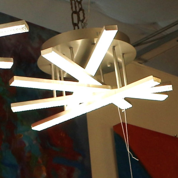 5-Light Strip Led Semi-Flushed Light Fixture