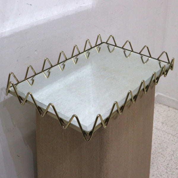 GV Ric Rac Tray Gold w/Antique Mirror