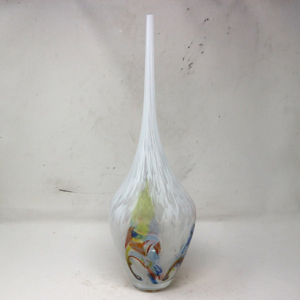 GV Small Multicolor Long Stem Glass Vase