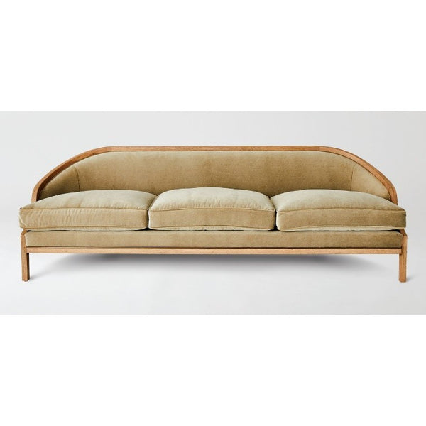 Latte Velvet Sofa