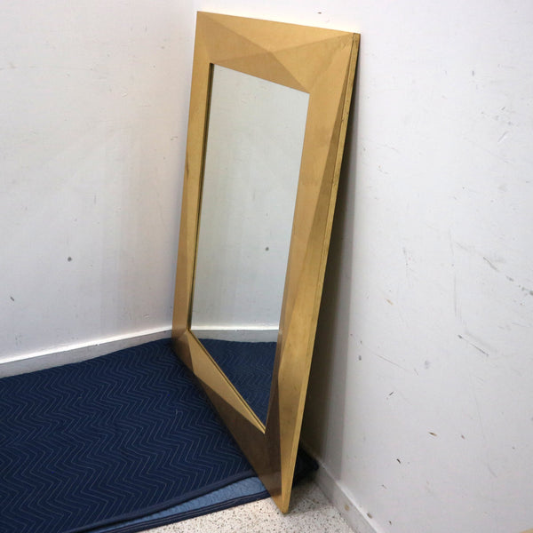 Angular Mirror-Gold Leaf