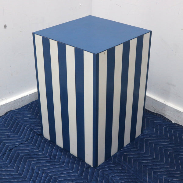 Striped Side Table/Stool