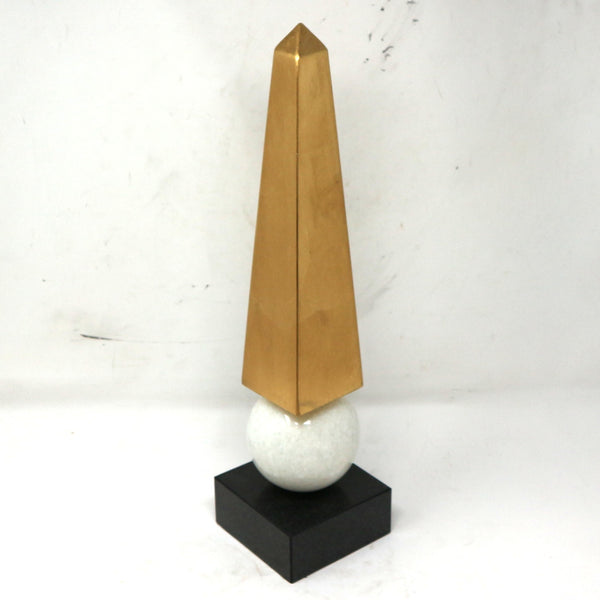 Black, White, & Gold Obelisk