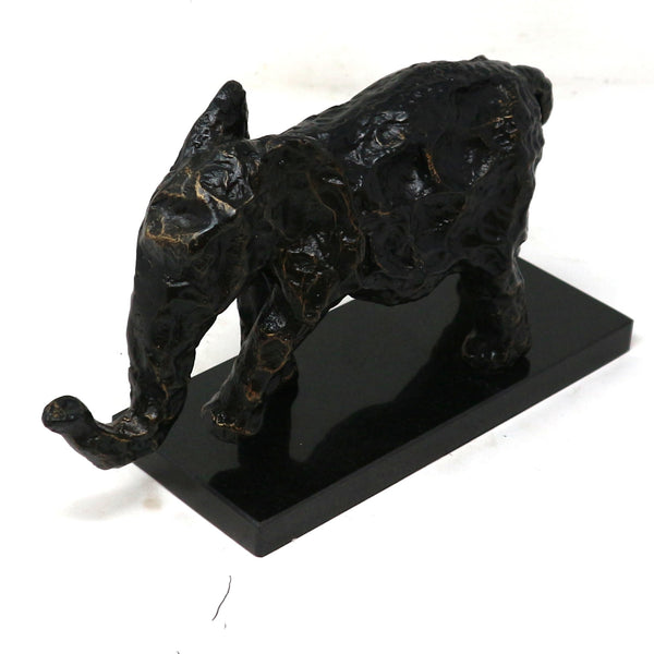 Cast Iron Elephant Sculpture