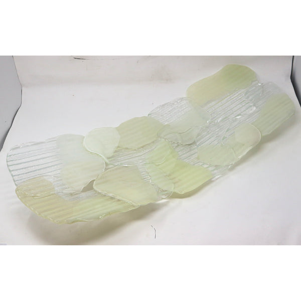 Ribbed Fused Glass Platter